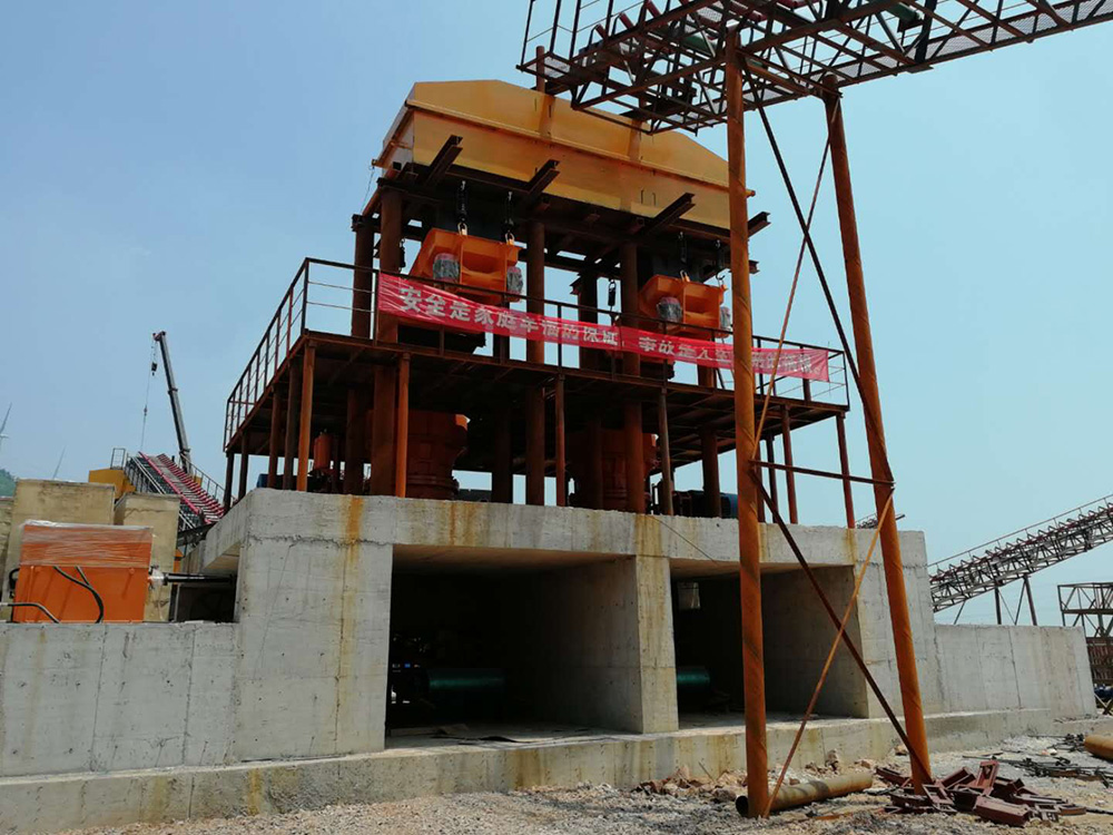 500tph Cobblestone Aggregate Sand Making Combined Crushing and Screening Station in Anhui, China